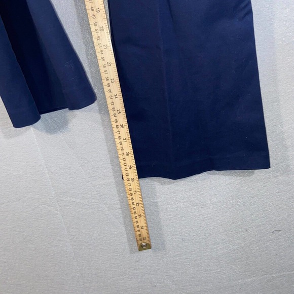 Chicos Pants Womens 0.5 Blue Dark Pockets High Waisted Flared Business Casual - Picture 4 of 14